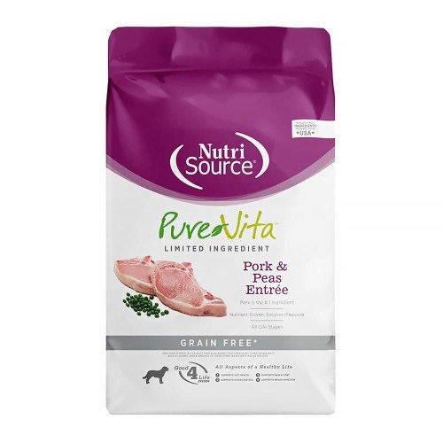 퓨어비타 독 그레인프리 포크&완두콩 앙트레 5.44kg