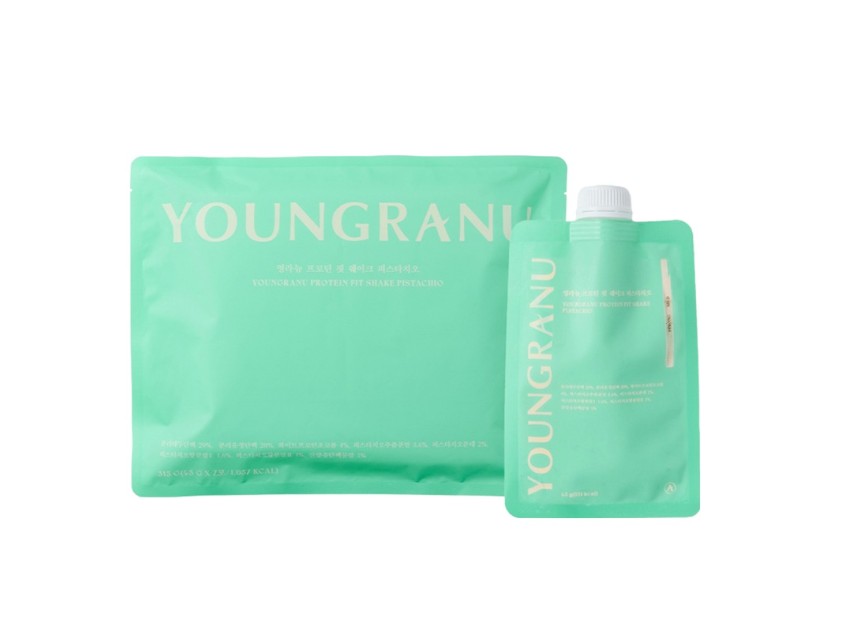 큐어라벨 영라뉴 프로틴 핏 쉐이크 피스타치오 45g 7포