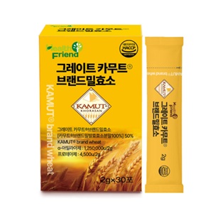 헬스프랜드 그레이트 카무트 브랜드밀효소 30포