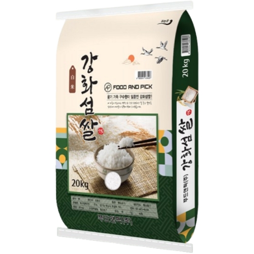 푸드앤픽 2025 햅쌀 강화섬쌀 상등급 20kg