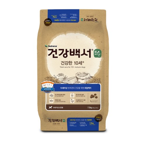 뉴트리나 독 건강백서 순 건강한 10세이상 7.2kg