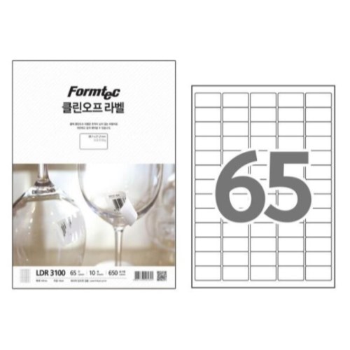 폼텍  클린오프 라벨 3100