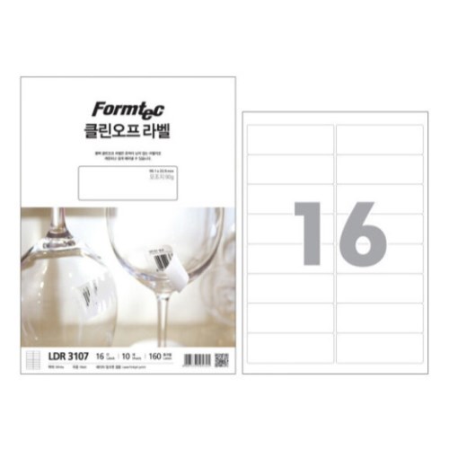 폼텍  클린오프 라벨 3107
