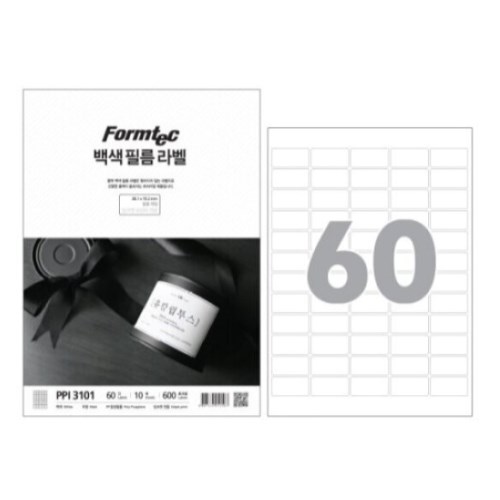 폼텍  백색 필름 라벨 3101