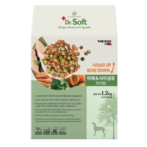 더독 닥터소프트 야채&식이섬유 1.2kg