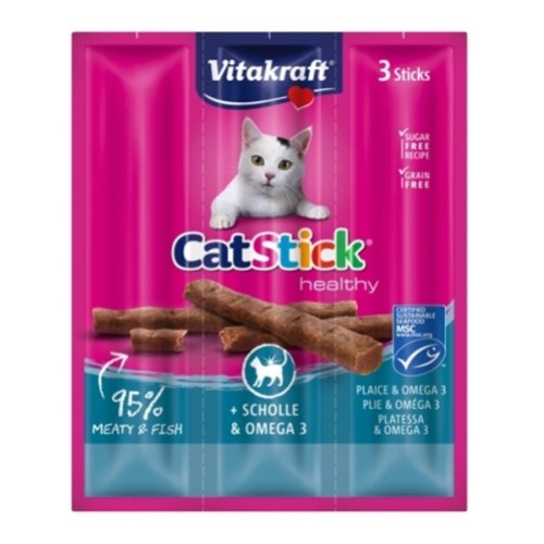 비타크래프트 캣스틱 가자미&오메가3 18g (6g x 3p)