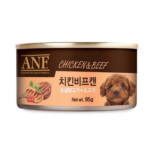 ANF 독 치킨비프 캔 95g