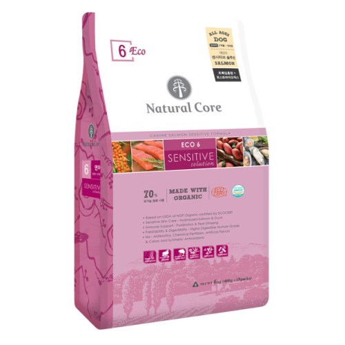 네츄럴코어 에코6 센시티브솔루션 연어 큰알갱이 10kg