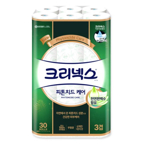 크리넥스 피톤치드 케어 27m (30롤)