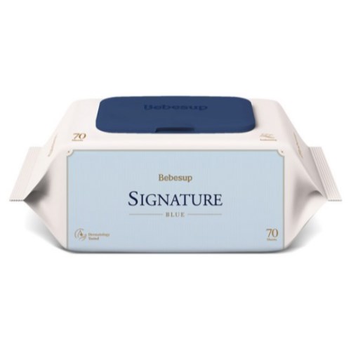 베베숲 시그니처 블루 물티슈 캡형 70매