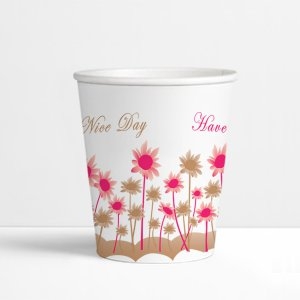 서연  6.5온스 꽃 종이컵