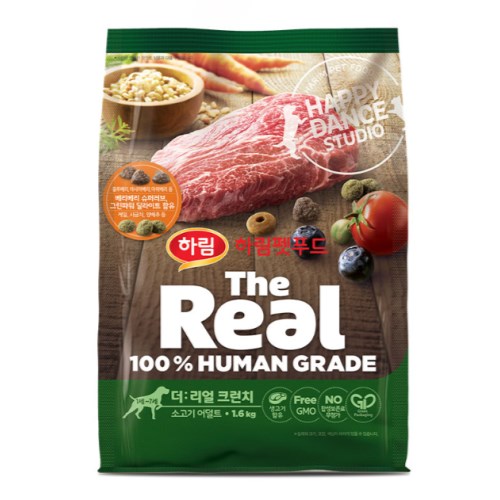 더리얼 독 크런치 소고기 어덜트 1kg