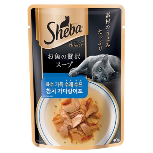 쉬바 수제 수프 참치 가다랑어포 파우치 40g