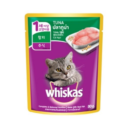 위스카스 참치 파우치 80g