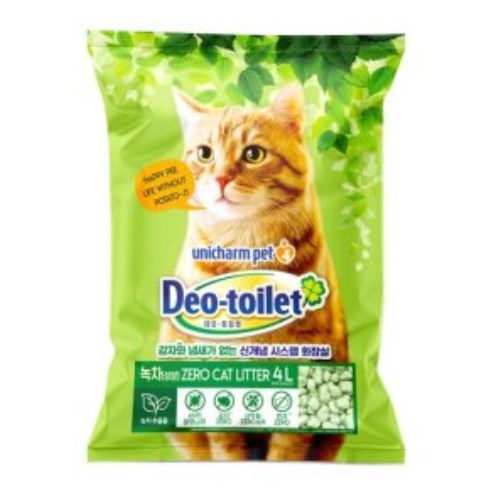 LG유니참 데오토일렛 감자&냄새Zero 캣모래 녹차 4L