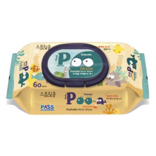 POO 비데 티슈 캡형 60매
