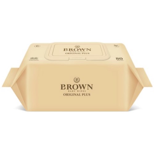 브라운 오리지널 플러스 물티슈 캡형 80매
