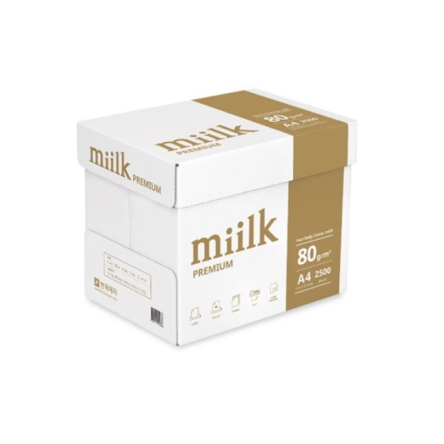 한국제지 밀크 프리미엄 복사용지 A4 80g