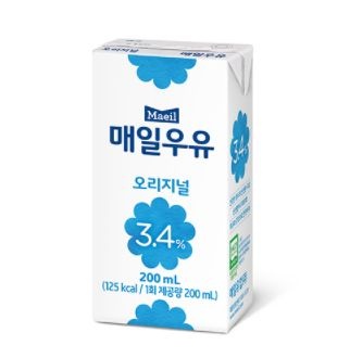 매일유업 매일우유 오리지널 3.4% (멸균) 200ml