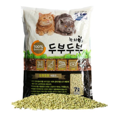 테비토퍼 두부두부 일반입자 녹차 2.82kg