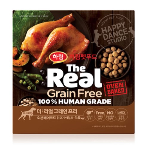 더리얼 독 그레인프리 오븐베이크드 닭고기 어덜트 1kg