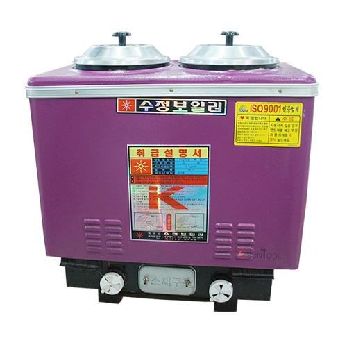 수정보일러  2구 6탄 물집 사각 연탄보일러