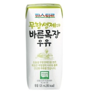 파스퇴르  무항생제 바른목장 멸균우유 125ml