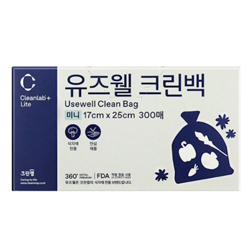 크린랲  유즈웰 크린백 17x25cm (미니) 300매