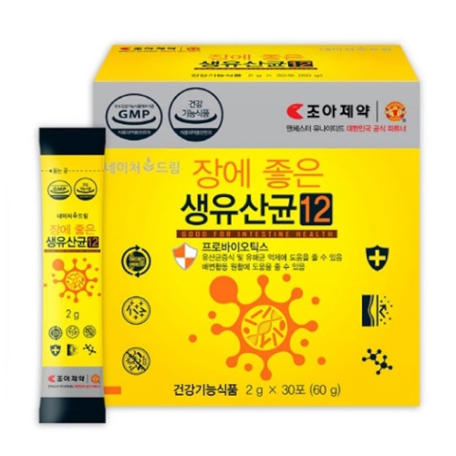 조아제약 장에 좋은 생유산균 12 2g 30포
