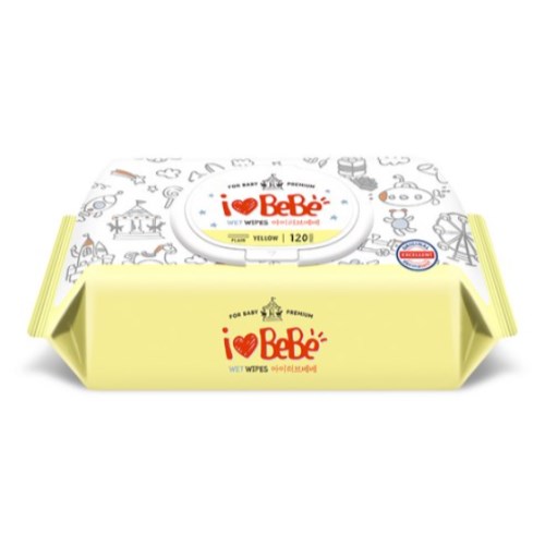 아이러브베베 플러스옐로우 물티슈 캡형 120매