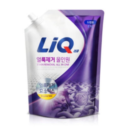 리큐 얼룩제거 올인원 드럼용 리필 2.1L