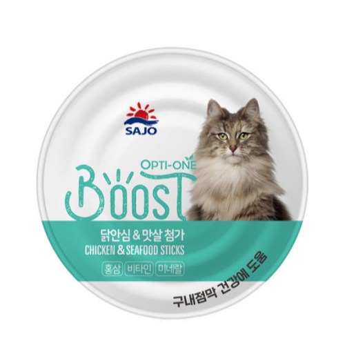 사조 옵티원 부스트 닭안심&맛살 캔 160g