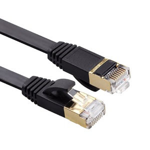 ABC넷  CAT.7 SSTP FLAT 랜케이블 (블랙)