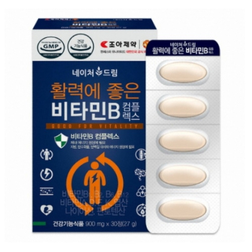 조아제약 활력에 좋은 비타민B 컴플렉스 30정