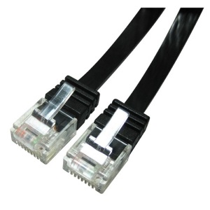 라인업시스템 LANStar CAT.6 UTP 기가 평면 랜 케이블 블랙