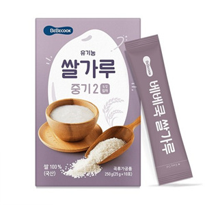 베베쿡 유기농 쌀가루 중기2 250g