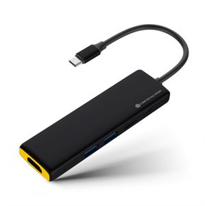 웨이코스 씽크웨이 CORE D5 Type C 멀트포트 허브 [무전원(USB)]