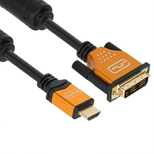 강원전자 NETmate HDMI 1.4 to DVI 골드메탈 케이블(NM-HDxxGZ)[1m]