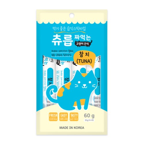 펫원 츄릅 짜먹는 참치 60g (15g x 4p)