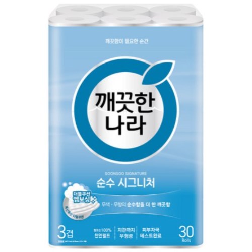 깨끗한나라 순수 시그니처 27m (30롤)