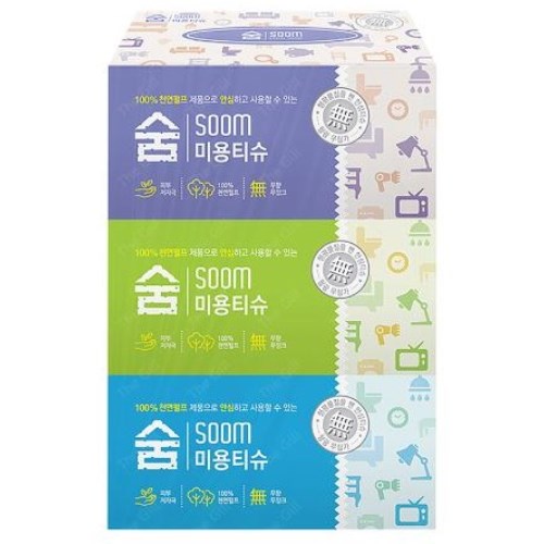 숨 미용티슈 180매 (3입)