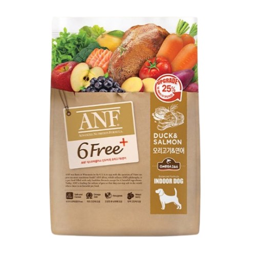 ANF 독 6 Free 플러스 인도어 오리고기&연어 5.6kg