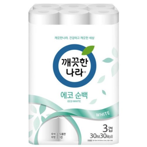 깨끗한나라 에코 순백 30m (30롤)