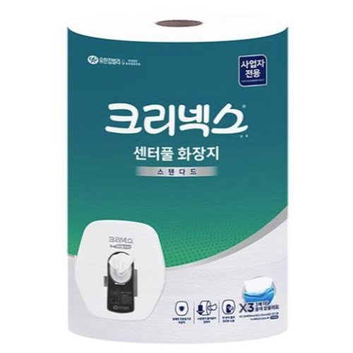 크리넥스 센터풀 스탠다드 화장지 1겹 1000매