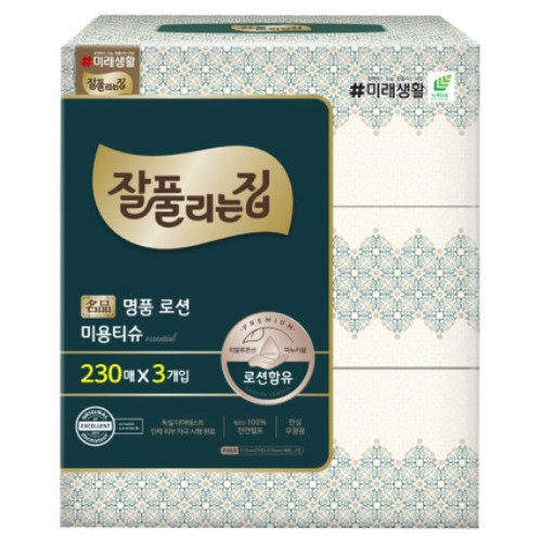 잘풀리는집 명품 로션 미용티슈 230매 (3입)