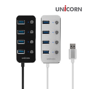 유니콘정보시스템  UNICORN 4포트 USB 3.0 허브 (TH-4000S)