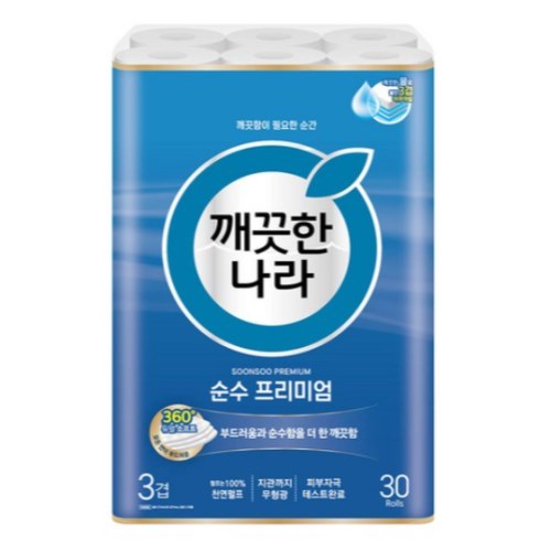 깨끗한나라 순수 프리미엄 27m (30롤)