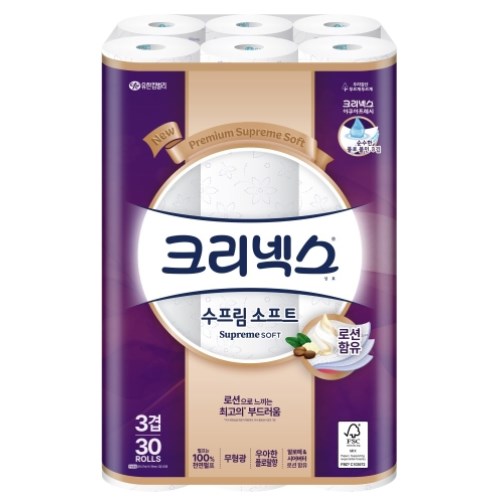 크리넥스 수프림 소프트 27m (30롤)