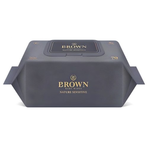 브라운 네이처 센시티브 물티슈 캡형 70매