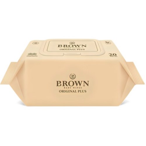 브라운 오리지널 플러스 물티슈 캡형 20매